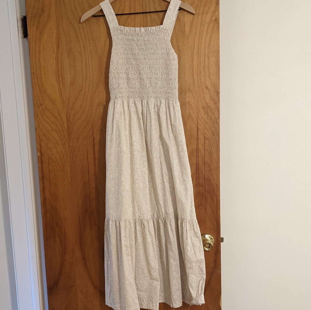 Everlane Smock Dress in Sandstone Floral